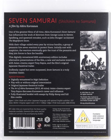 Seven Samurai (Siedmiu samurajów) [Blu-Ray]