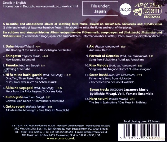 Richard Stagg: Shakuhachi - The Japanese Bamboo Flute [CD]