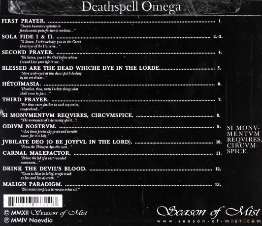 Deathspell Omega: Si Monumentum Requires [CD]