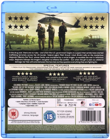 Sicario 2: Soldado [Blu-Ray]