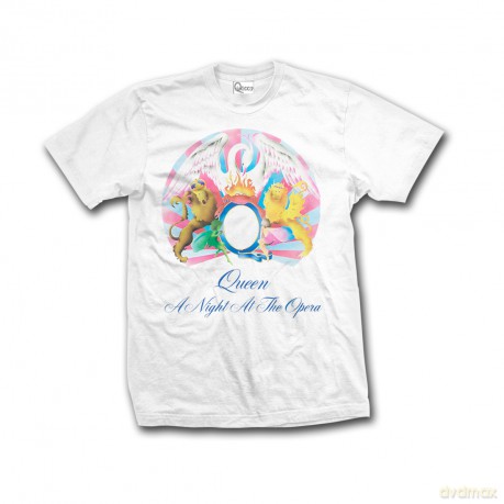 Queen: Night At The Opera, White (S) [T-Shirt]