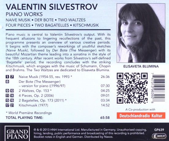 Elisaveta Blumina: Silvestronaive Music [CD]