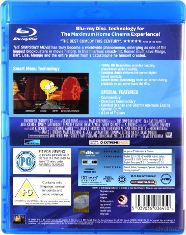 Simpsons Movie (Simpsonowie Wersja kinowa) [Blu-Ray]