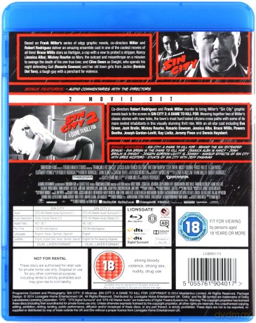 Sin City / Sin City 2 A Dame To Kill For (Sin City: Miasto grzechu / Sin City 2: Damulka warta grzechu) [2xBlu-Ray]