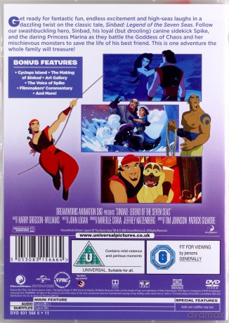Sinbad: Legend Of The Seven Seas - 2018 (Sindbad: Legenda siedmiu mórz) [DVD]