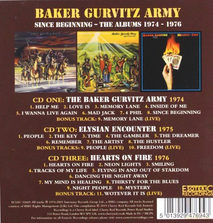 Baker Gurvitz Army: Since Beginning - The Albums 1974-1976 [3CD]
