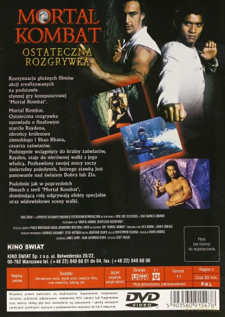 Mortal Kombat: Ostateczna rozgrywka [DVD]