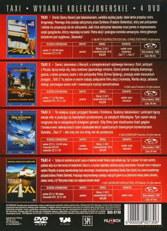 Taxi Kolekcja: Taxi 1 / 2 / 3 / 4 wersja kolekcjonerska [BOX] [4DVD]