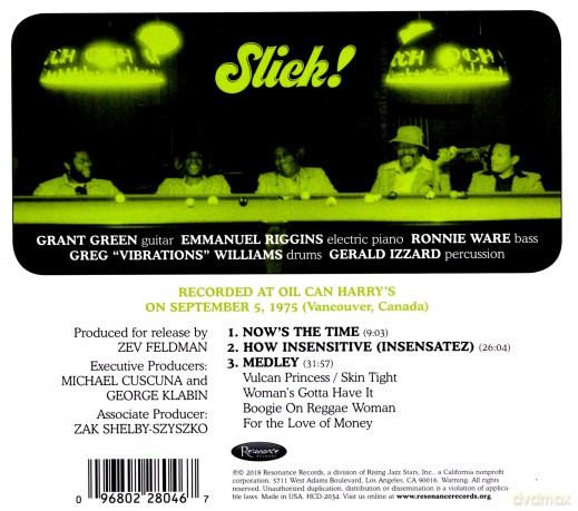 Grant Green: Slick! - Live At Oil Can Harrys [CD]