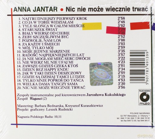 Anna Jantar: Nic Nie Moze Wiecznie Trwać (digipack) [CD]