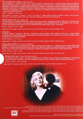Kolekcja Marilyn Monroe 2: Pół żartem pół serio / Pokochajmy się / Niagara / Rzeka bez powrotu / Proszę nie pukać [BOX] [5DVD]
