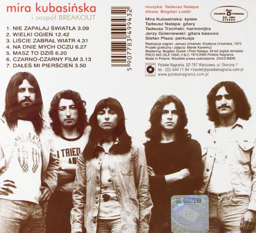 Mira Kubasińska: Ogień / Breakout  (digipack) [CD]