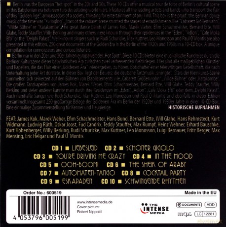 Will Glahe Teddy Stauffer Willy Berking: Swinging Babylon [10CD]