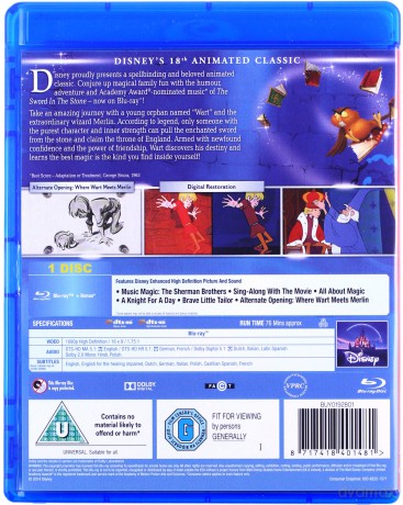 Miecz w kamieniu (Disney) [Blu-Ray]
