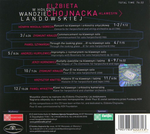 Elżbieta Chojnacka: W Hołdzie Wandzie Landowskiej (digipack) [CD]