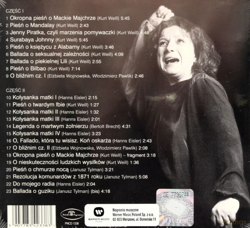 Elżbieta Wojnowska: Songi Brechta (digipack) [CD]