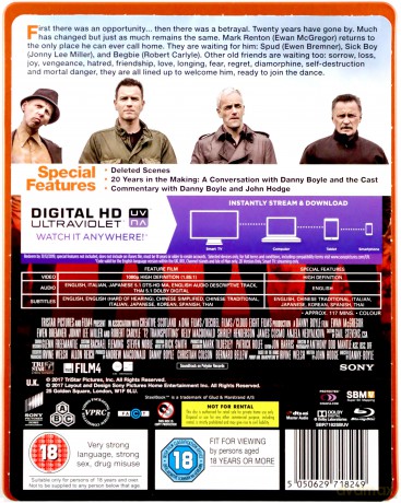 T2 Trainspotting (steelbook) [Blu-Ray]