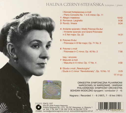 Halina Czerny-Stefańska: Chopin (digipack) [CD]