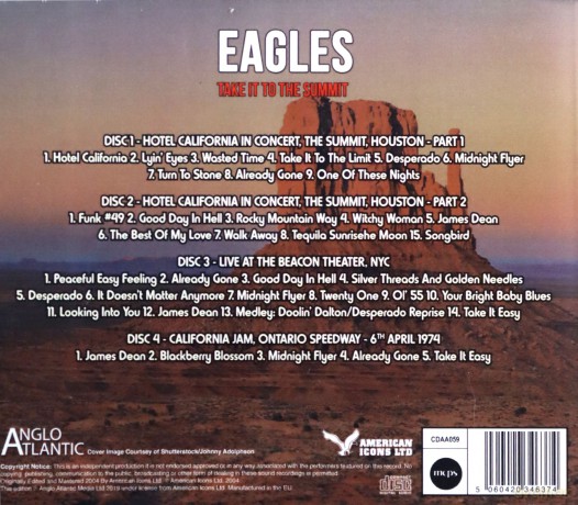 Eagles: Take It To The Summit [4CD]