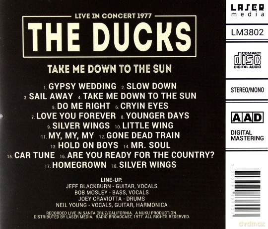 Ducks: Take Me Down To The Sun (Feat. Neil Young) [CD]