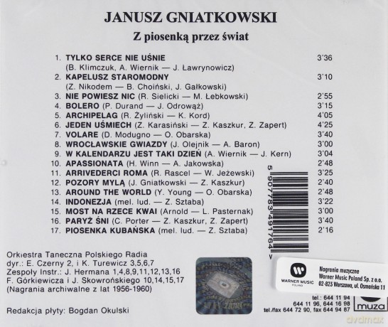 Janusz Gniatkowski: Z Piosenką Przez Świat [CD]