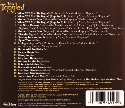 Tangled soundtrack [CD]