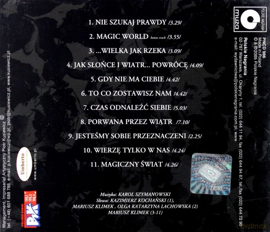 Mariusz Klimek: Wierzę Tylko W Nas [CD]