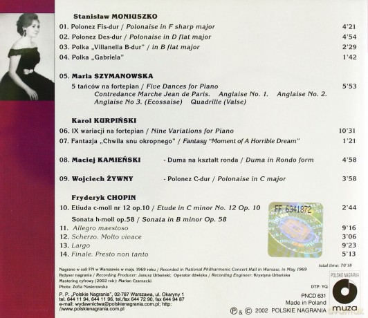 Lidia Kozubek: Early Polish Piano Music [CD]