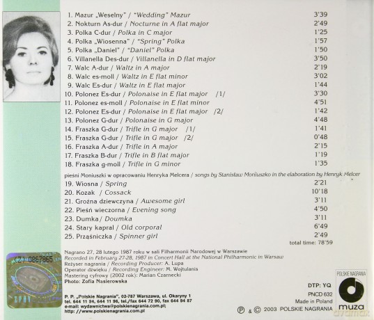 Lidia Kozubek: Stanisław Moniuszko [CD]