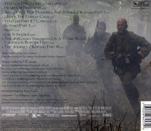 Tears Of The Sun soundtrack [CD]