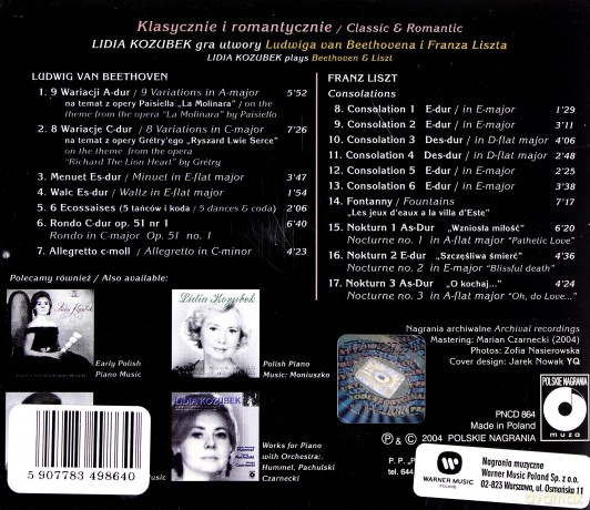 Lidia Kozubek: Klasycznie I Romantycznie [CD]
