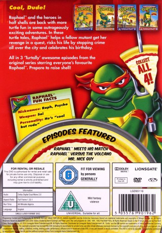 Teenage Mutant Ninja Turtles Best Of Raphael [DVD]