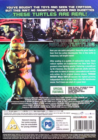 Teenage Mutant Ninja Turtles (Wojownicze Żółwie Ninja) [DVD]