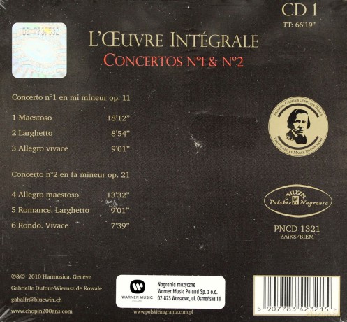 Marek Drewnowski: Chopin Concertos [CD]