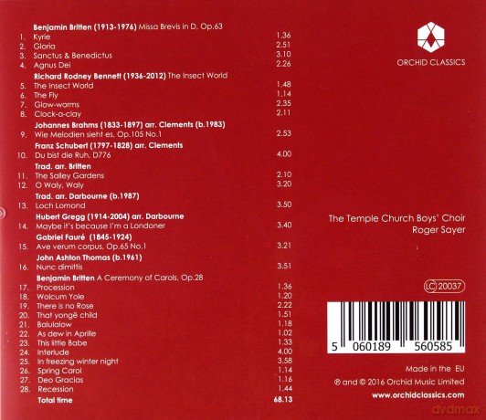 Temple Church Boys Choir [CD]