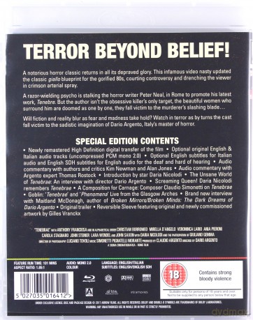 Tenebrae [Blu-Ray]
