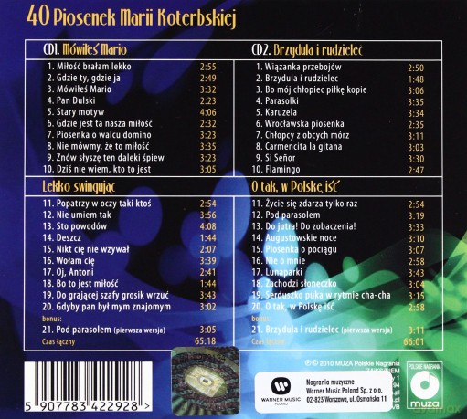 Maria Koterbska: 40 Piosenek (digipack) [2CD]