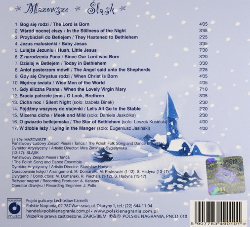 Mazowsze Śląsk: Christmas Carols (Najpiękniejsze kolędy) (digipack) [CD]