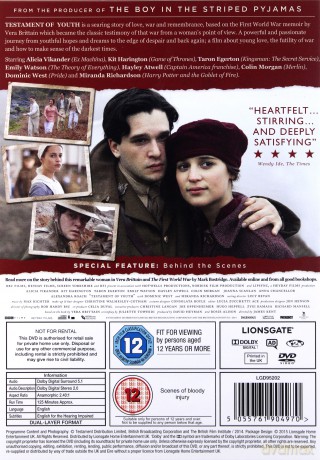 Testament Of Youth (Testament młodości) [DVD]