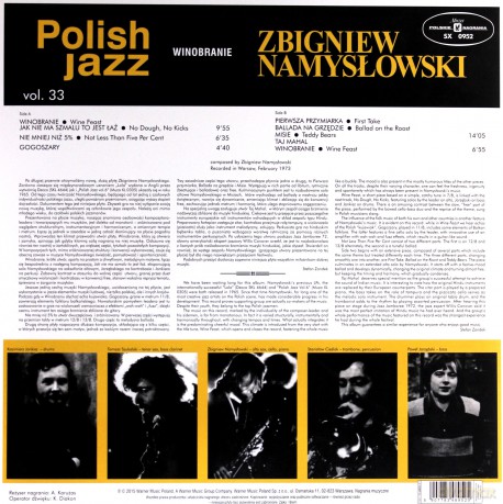 Zbigniew Namysłowski: Winobranie [Winyl]