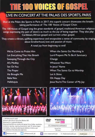 100 Voices Of Gospel: The 100 Voices Of Gospel - Live At The Palais Des Sports. Pa [DVD]