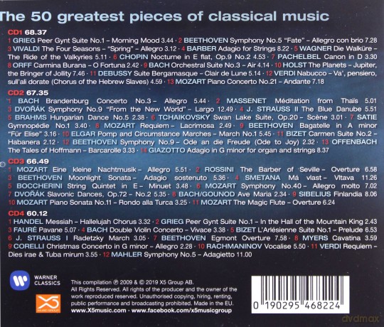 The 50 Greatest Pieces Of Classical [CD]