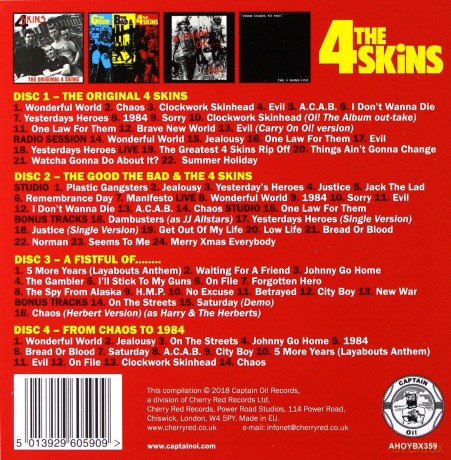 4 Skins: The Albums [4CD]