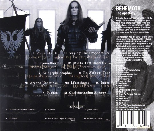 Behemoth: The Apostasy [CD]