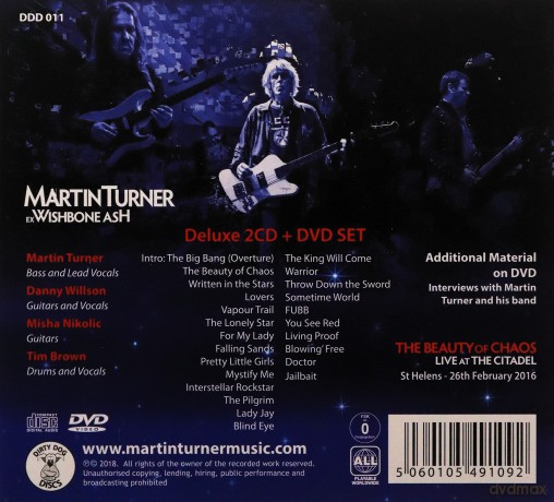 Martin Turner: The Beauty Of Chaos: Live At The Citadel [3CD]