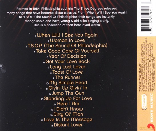 Three Degrees: The Best Of [CD]
