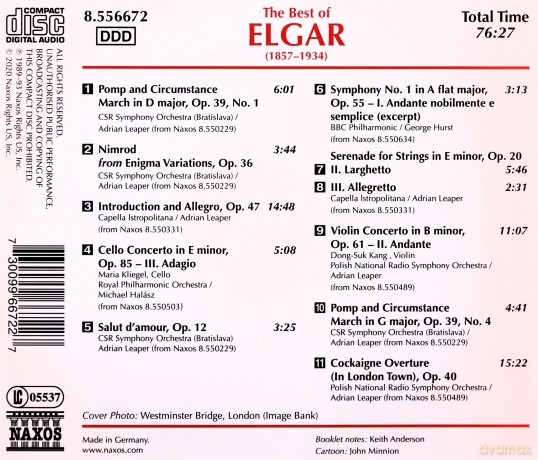 The Best Of Elgar [CD]