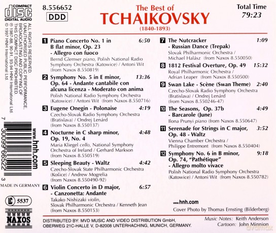 The Best Of Tchaikovsky [CD]