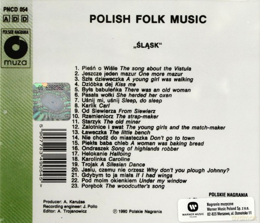 Śląsk: Polish Folk Music [CD]