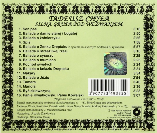 Tadeusz Chyła: Ballady [CD]